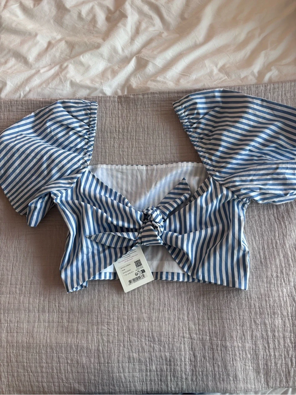 NWT Sézane Lucrecia Blouse in Anori Print Size 4/36 - Picture 7 of 9
